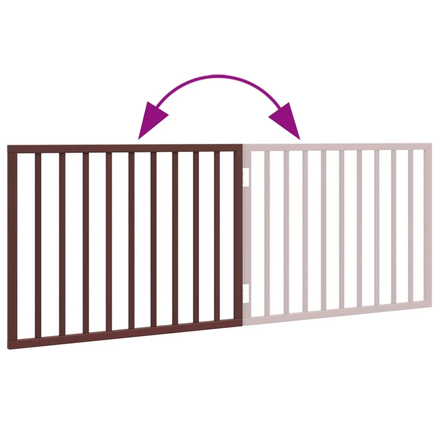 Barrière pour chien pliable 2 panneaux 160 cm bois de peuplier - 7