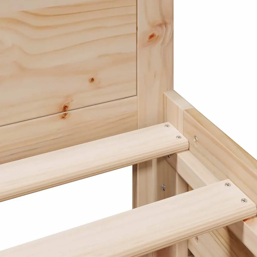 Cadre de lit sans matelas avec tête de lit 90x190 cm pin massif - 11