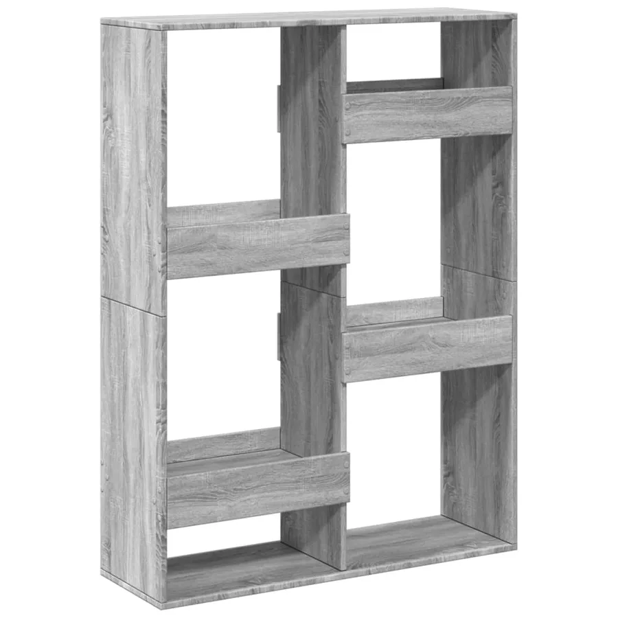 Cloison de séparation sonoma gris 100x33x135 cm bois ingénierie - 2