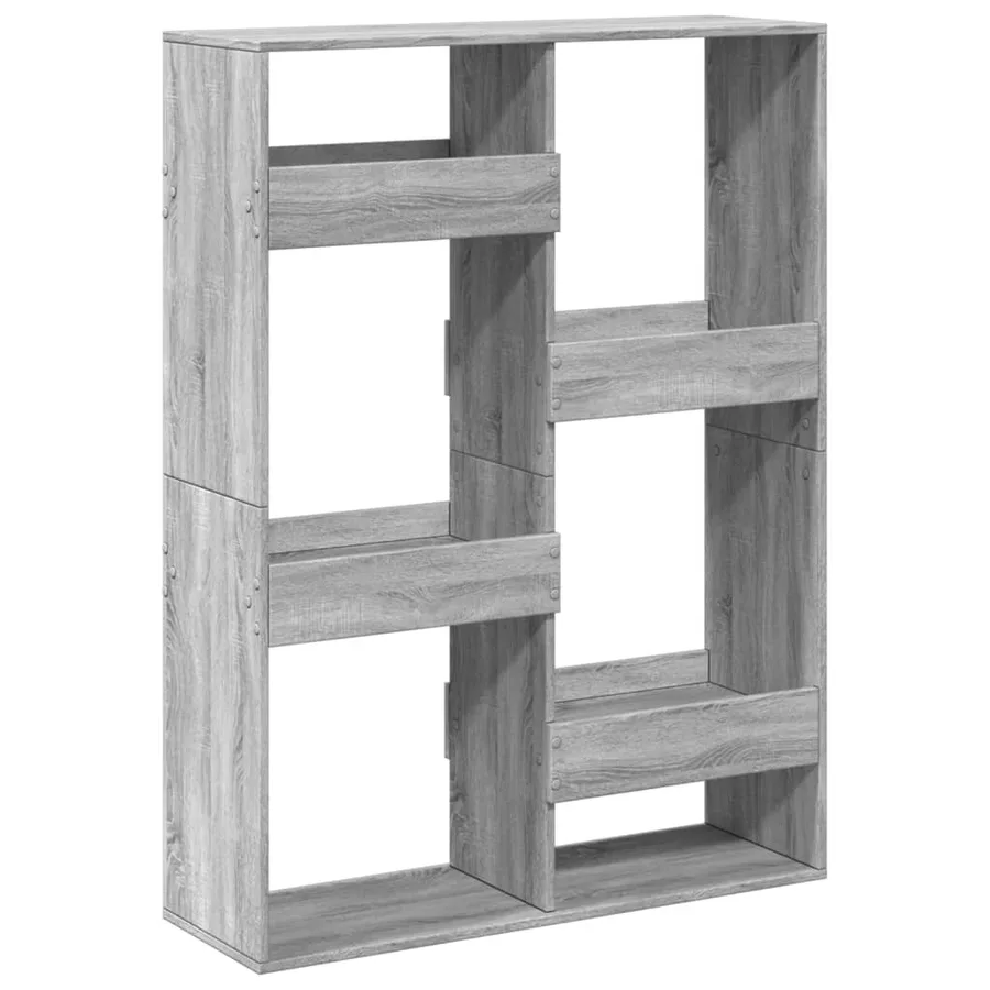 Cloison de séparation sonoma gris 100x33x135 cm bois ingénierie - 6