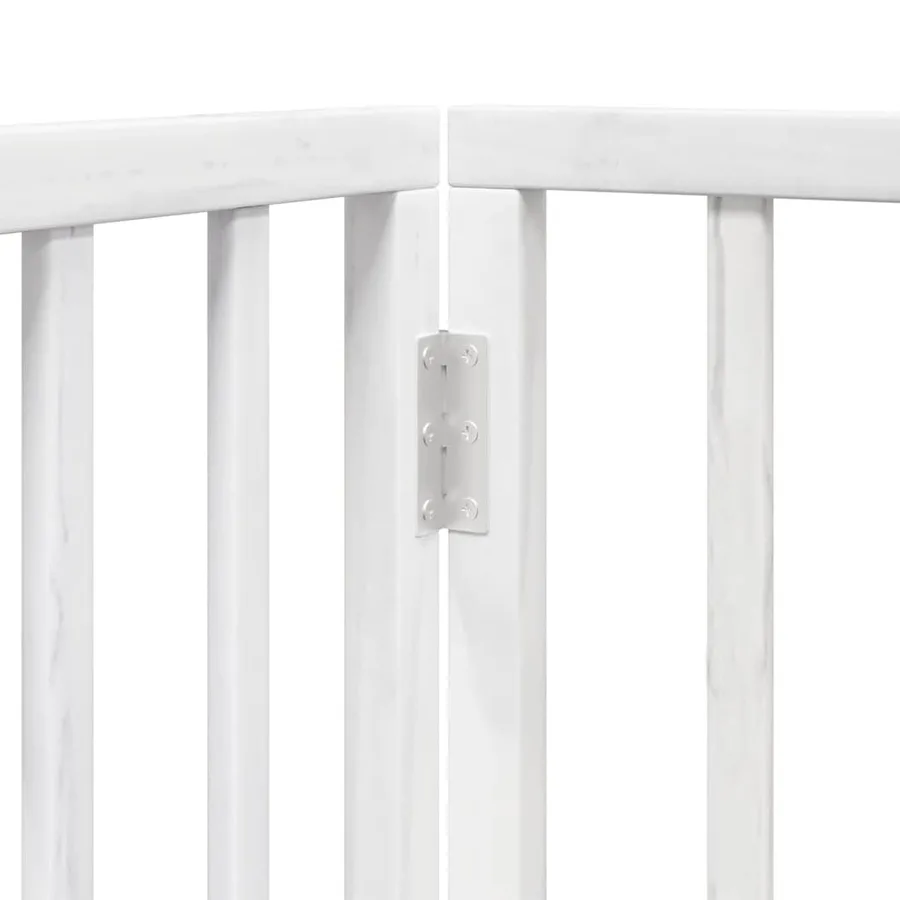 Barrière pour chien porte pliable 10 panneaux bois de peuplier - 8