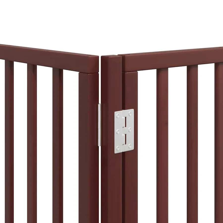 Barrière pour chien porte pliable 8 panneaux bois de peuplier - 10