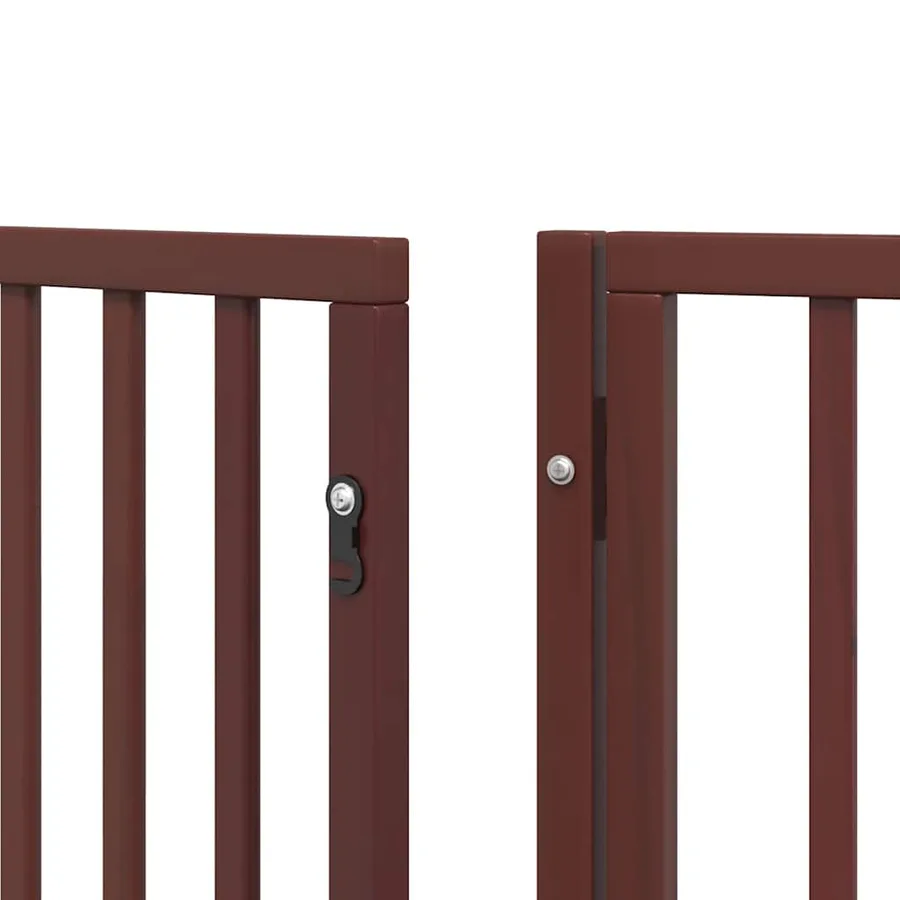 Barrière pour chien porte pliable 9 panneaux bois de peuplier - 9