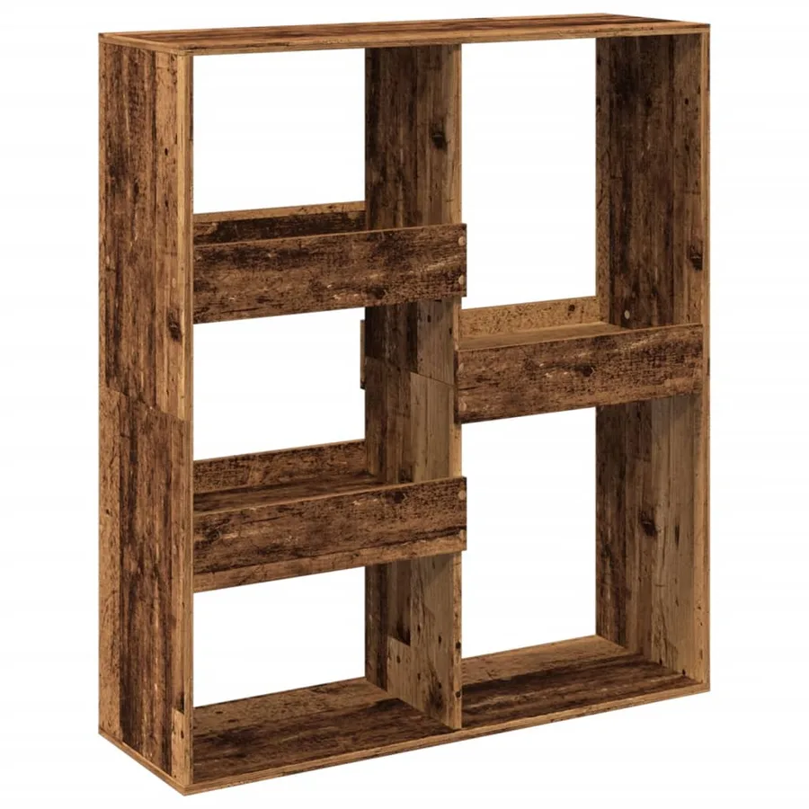 Bibliothèque/Séparateur de pièce vieux bois 100x33x115 cm - 2