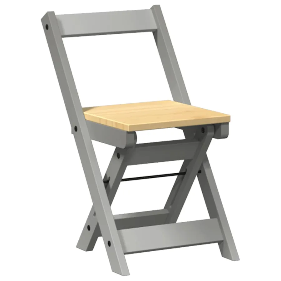 Chaises à manger pliables lot de 4 Corona bois de pin massif - 4