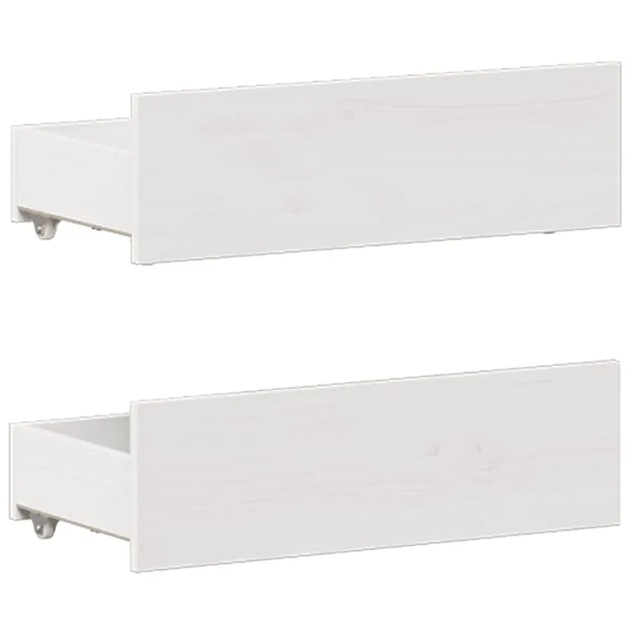 Cadre de lit sans matelas avec tête de lit blanc 120x190 cm pin - 8