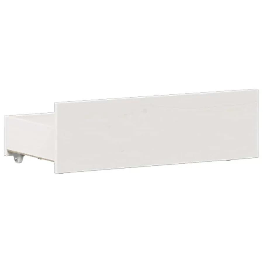 Cadre de lit sans matelas avec tête de lit blanc 120x190 cm pin - 9