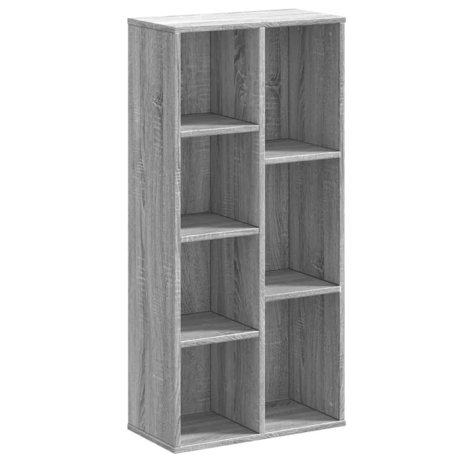 Bibliothèque sonoma gris 50x25x105 cm bois d'ingénierie - 2