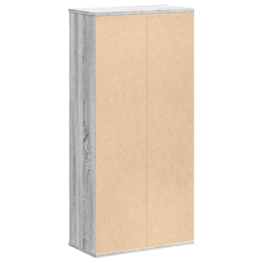 Bibliothèque sonoma gris 50x25x105 cm bois d'ingénierie - 6