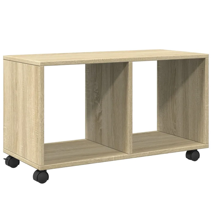 Armoire à roulettes chêne sonoma 72x33x42,5cm bois d’ingénierie - 7