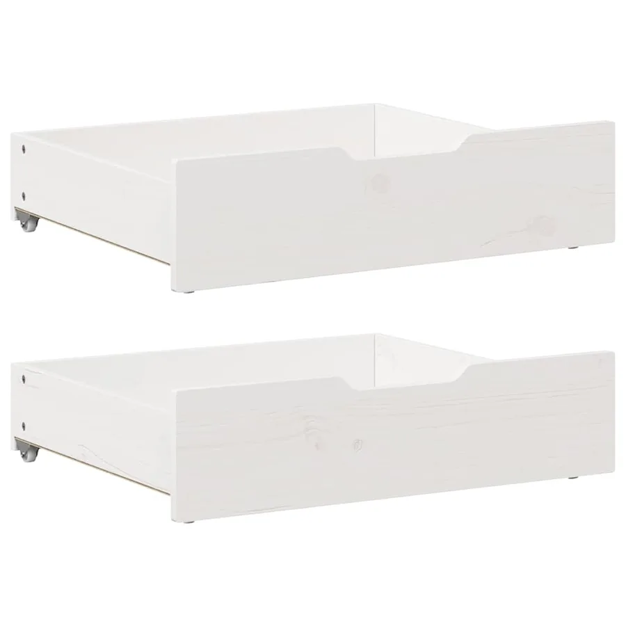 Cadre de lit enfant avec tiroirs sans matelas 80x170 cm bois - 6