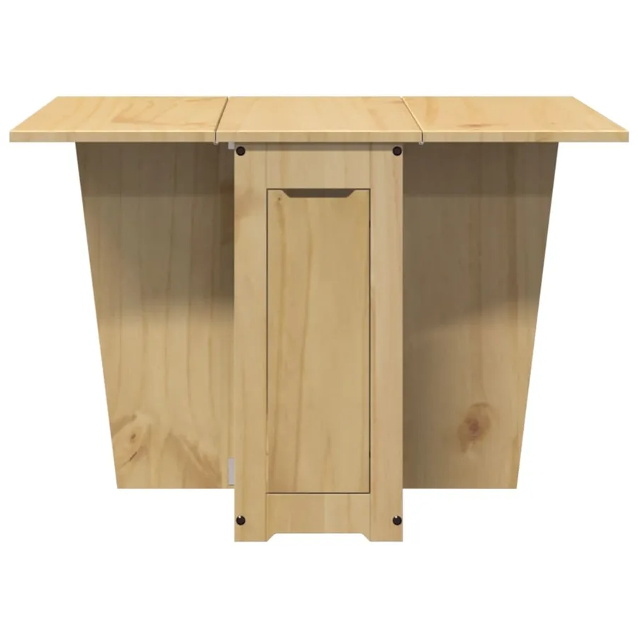 Table à manger papillon pliable Corona cire marron bois de pin - 4