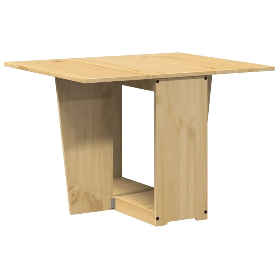 Table à manger papillon pliable Corona cire marron bois de pin - 6