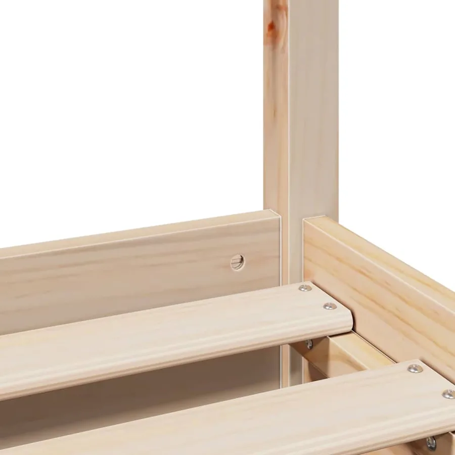 Cadre de lit sans matelas 90x190 cm bois de pin massif - 10