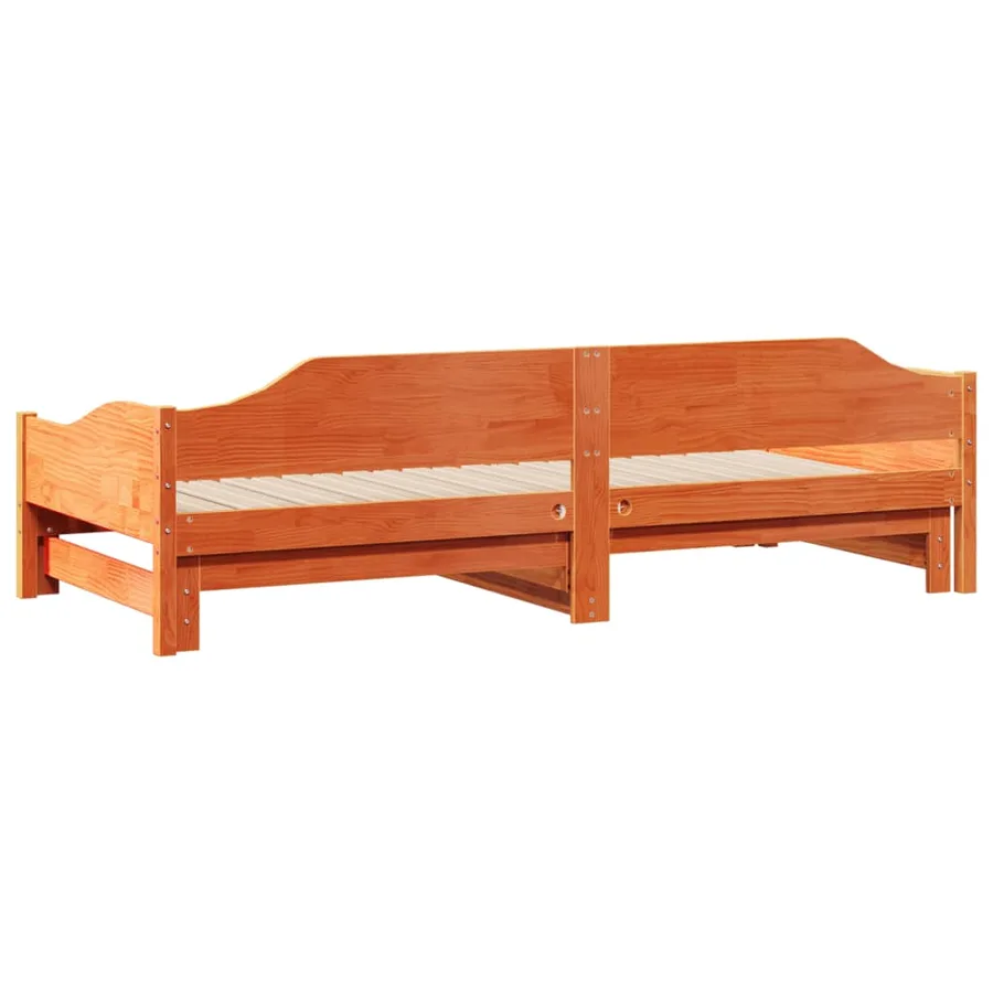 Lit de jour et lit gigogne sans matelas 90x190 cm bois massif - 9
