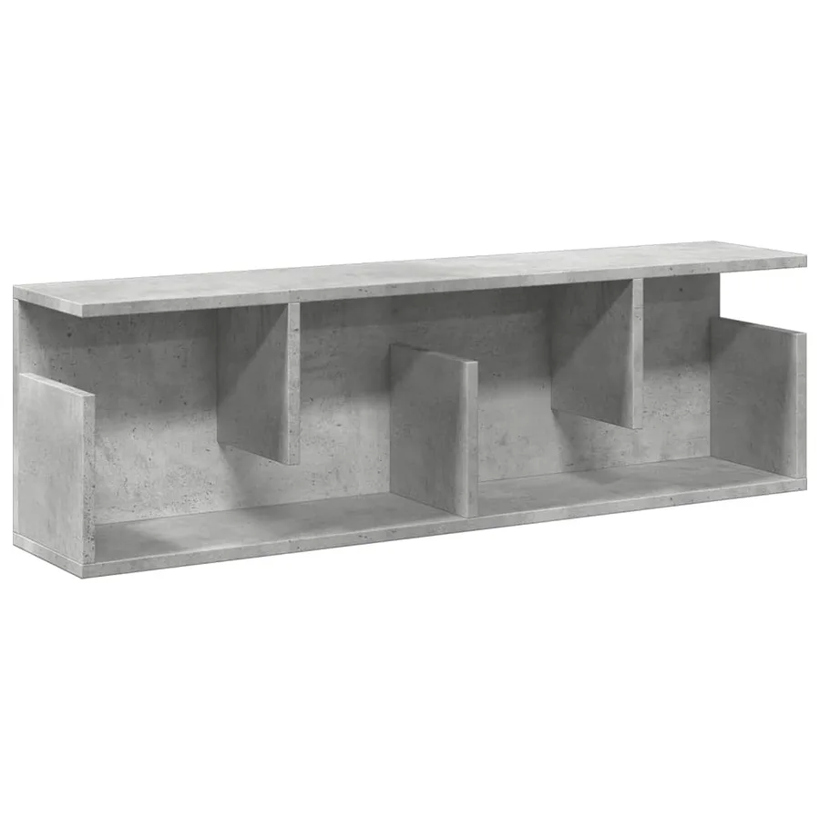 Armoire murale 100x20x30 cm gris béton bois d'ingénierie - 2