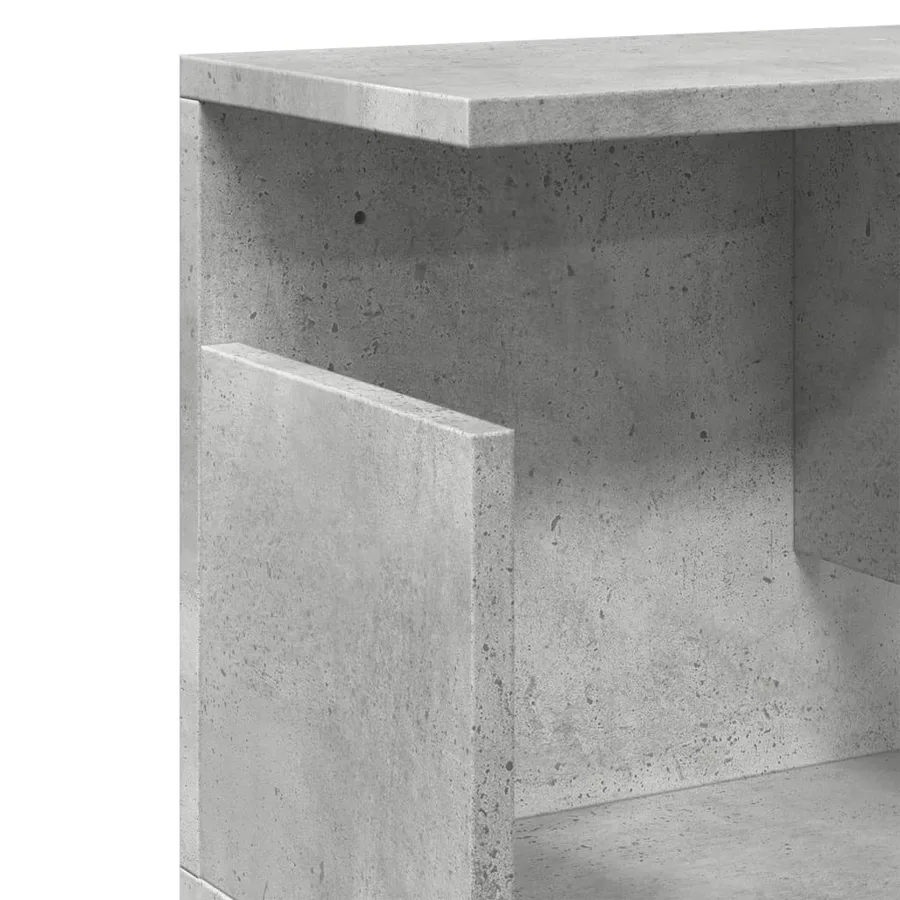 Armoire murale 100x20x30 cm gris béton bois d'ingénierie - 7
