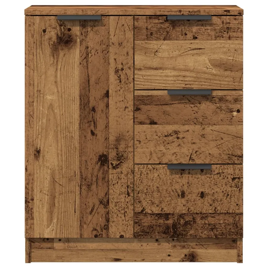 Buffet vieux bois 60x30x70 cm bois d'ingénierie - 4