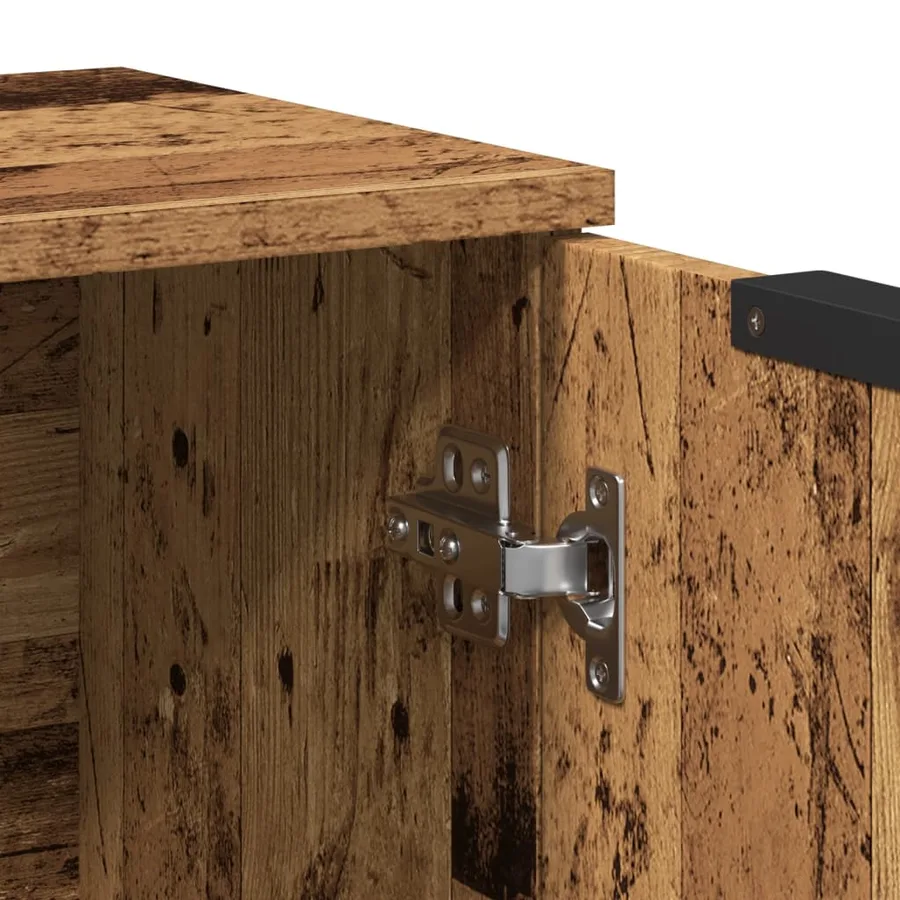 Buffet vieux bois 60x30x70 cm bois d'ingénierie - 9