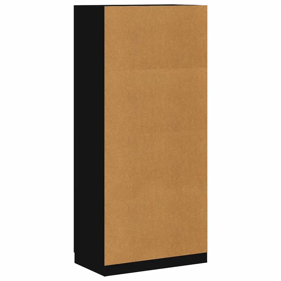 Garde-robe Noir 90x52x200 cm Bois d’ingénierie - 8