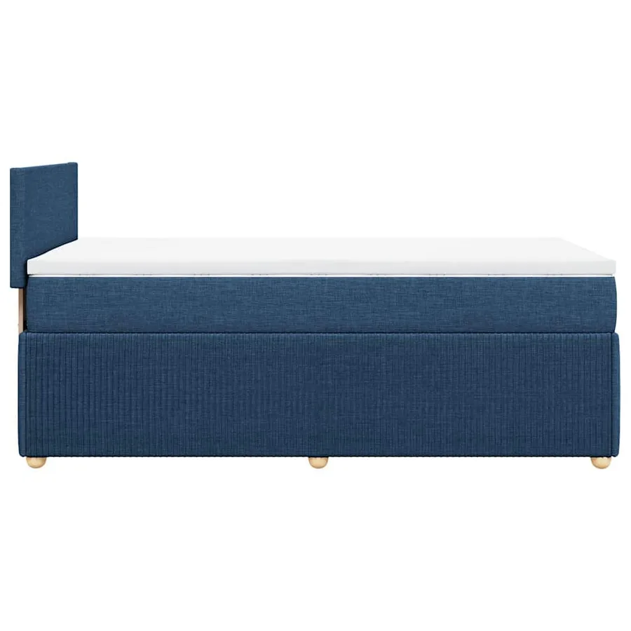 Sommier à lattes de lit avec matelas Bleu 80x200 cm Tissu - 5