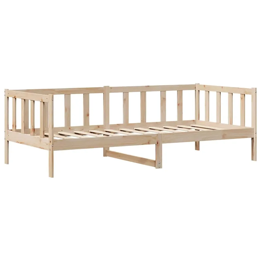 Lit de jour avec tiroirs sans matelas 80x200 cm bois massif - 5