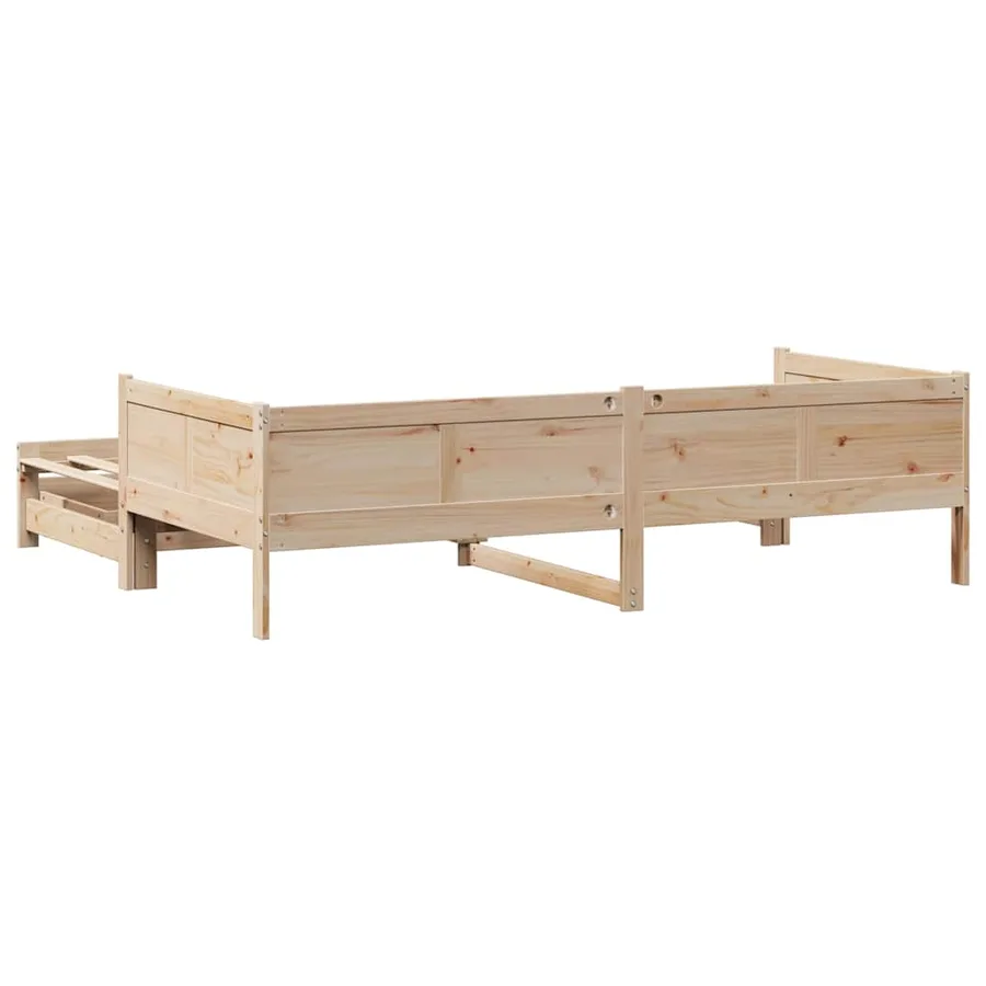 Lit de jour avec gigogne et tiroirs sans matelas 80x200 cm - 7