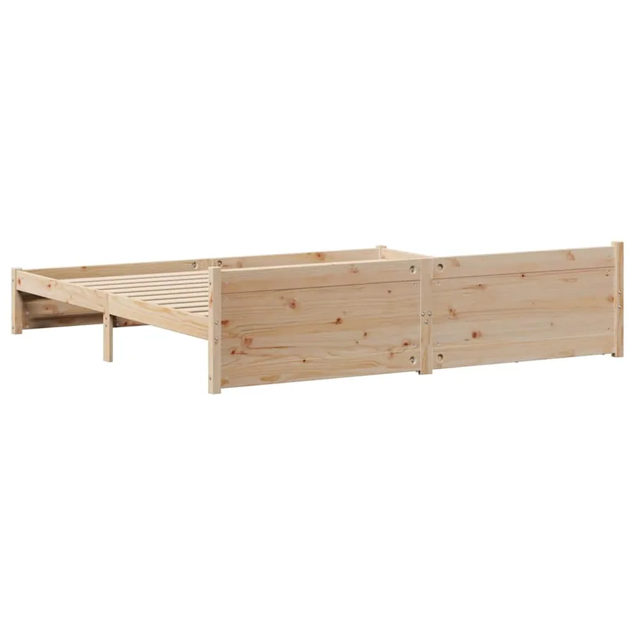 Cadre de lit sans matelas 180x200 cm bois massif de pin - 8