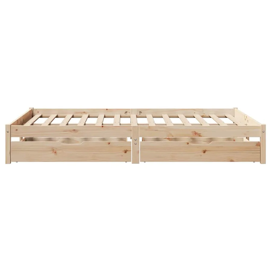 Cadre de lit sans matelas 120x200 cm bois de pin massif - 5