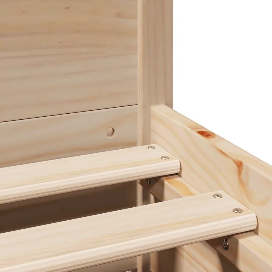 Cadre de lit sans matelas 150x200 cm bois de pin massif - 10