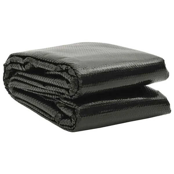 Couverture de piscine rectangulaire 500x300 cm PE Noir
