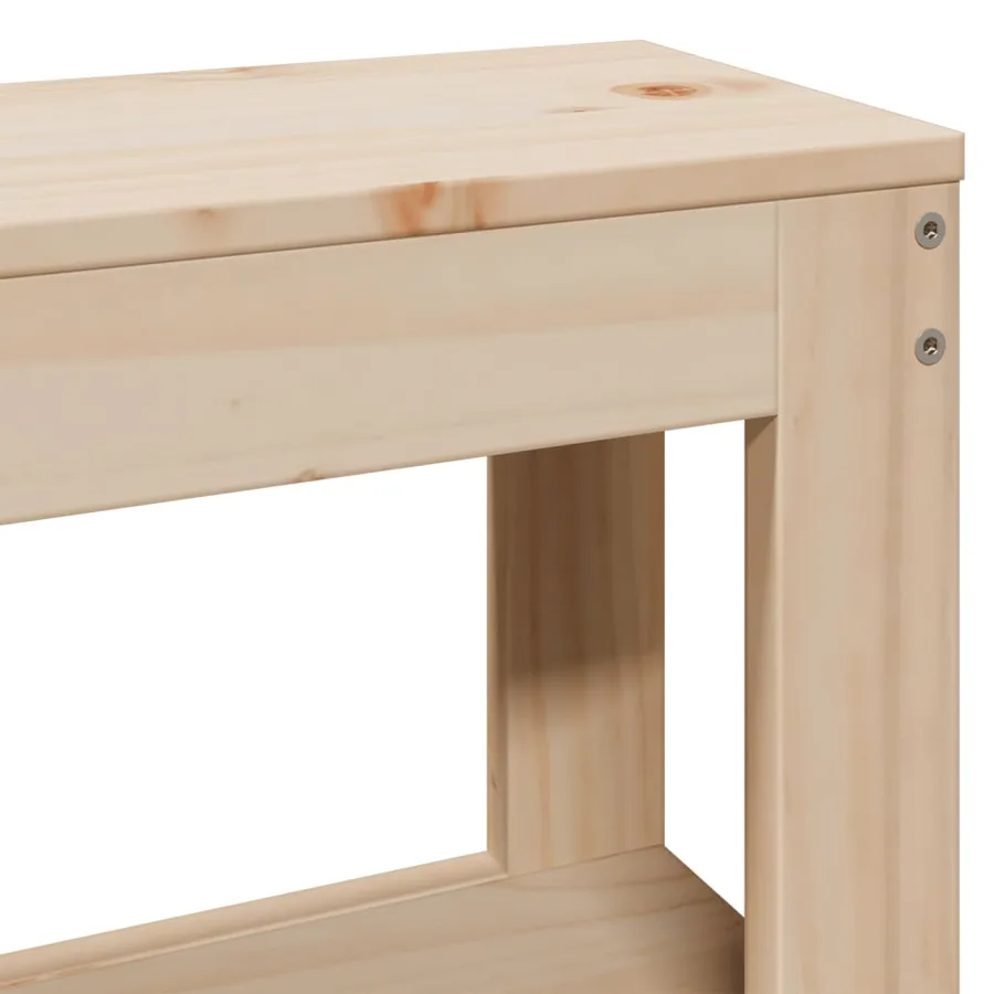 Cadre de lit sans matelas 200x200 cm bois massif de pin - 10