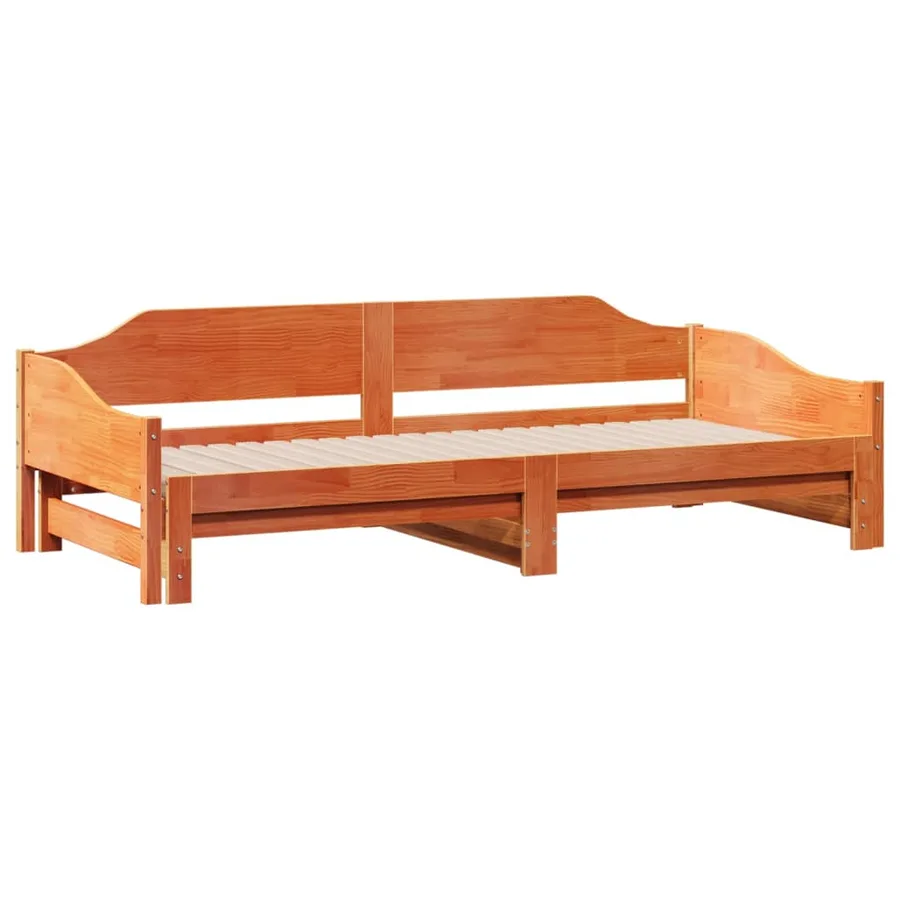 Lit de jour et lit gigogne sans matelas 80x200 cm bois massif - 5
