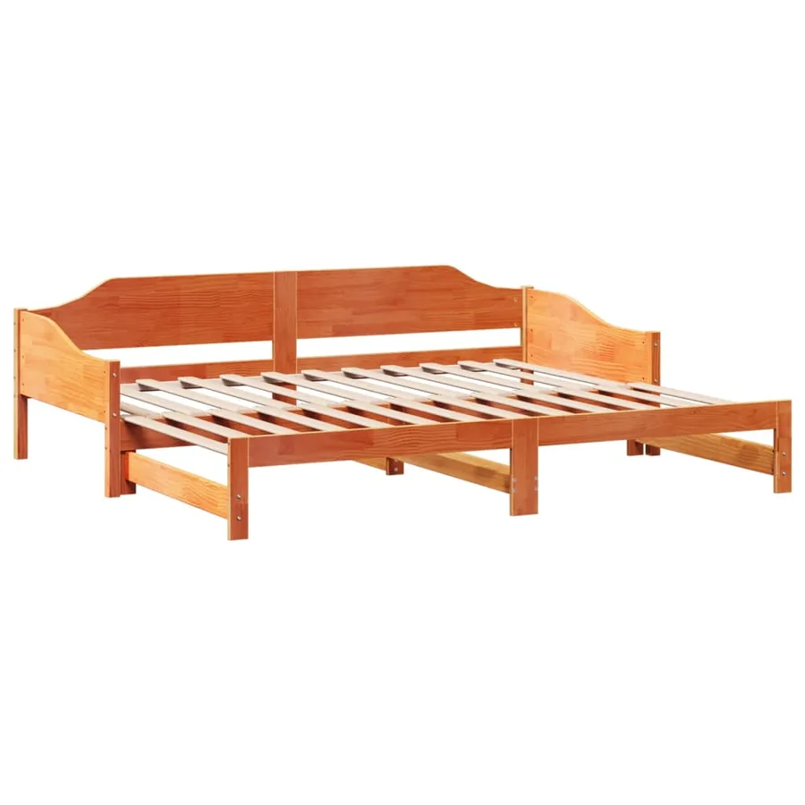 Lit de jour et lit gigogne sans matelas 80x200 cm bois massif - 6