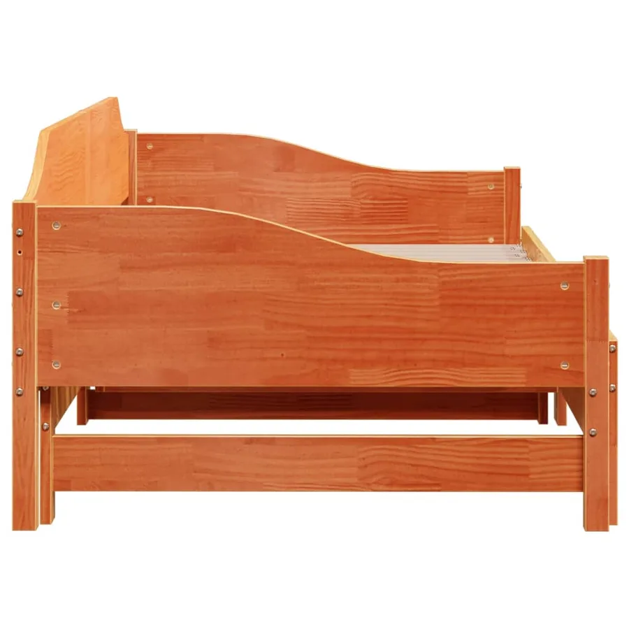 Lit de jour et lit gigogne sans matelas 80x200 cm bois massif - 8
