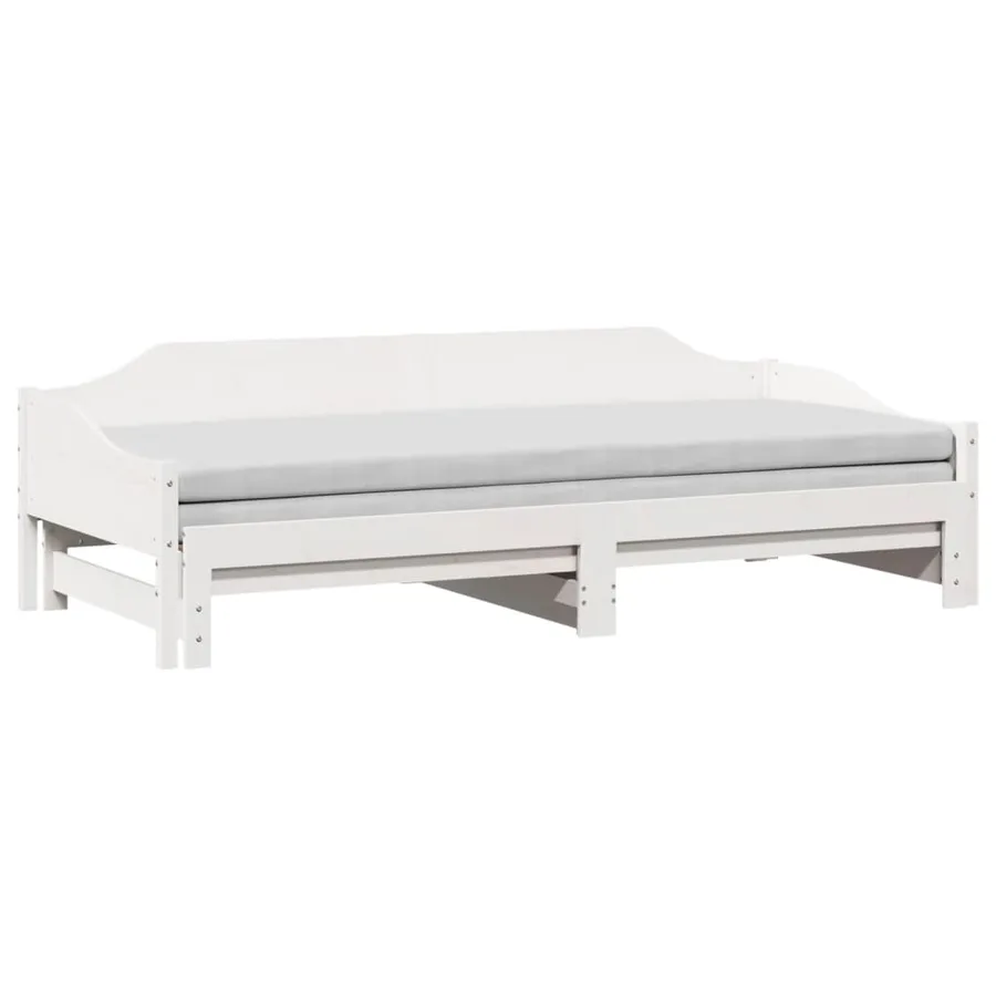 Lit de jour et lit gigogne sans matelas 90x200 cm bois massif - 3