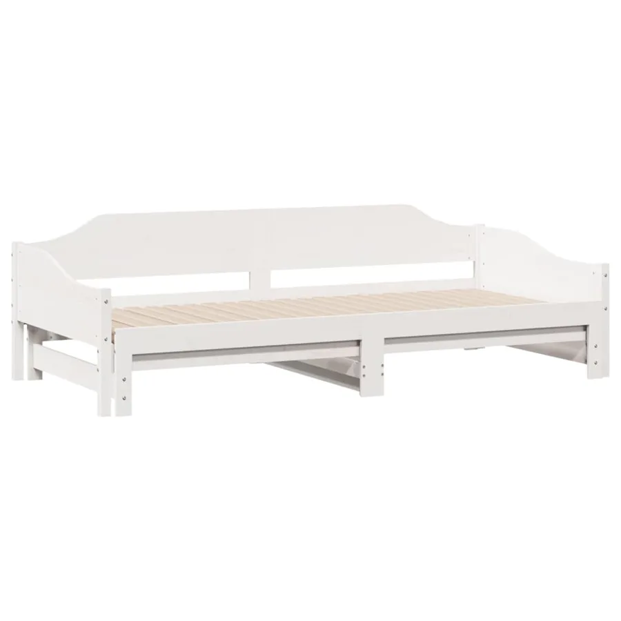 Lit de jour et lit gigogne sans matelas 90x200 cm bois massif - 5
