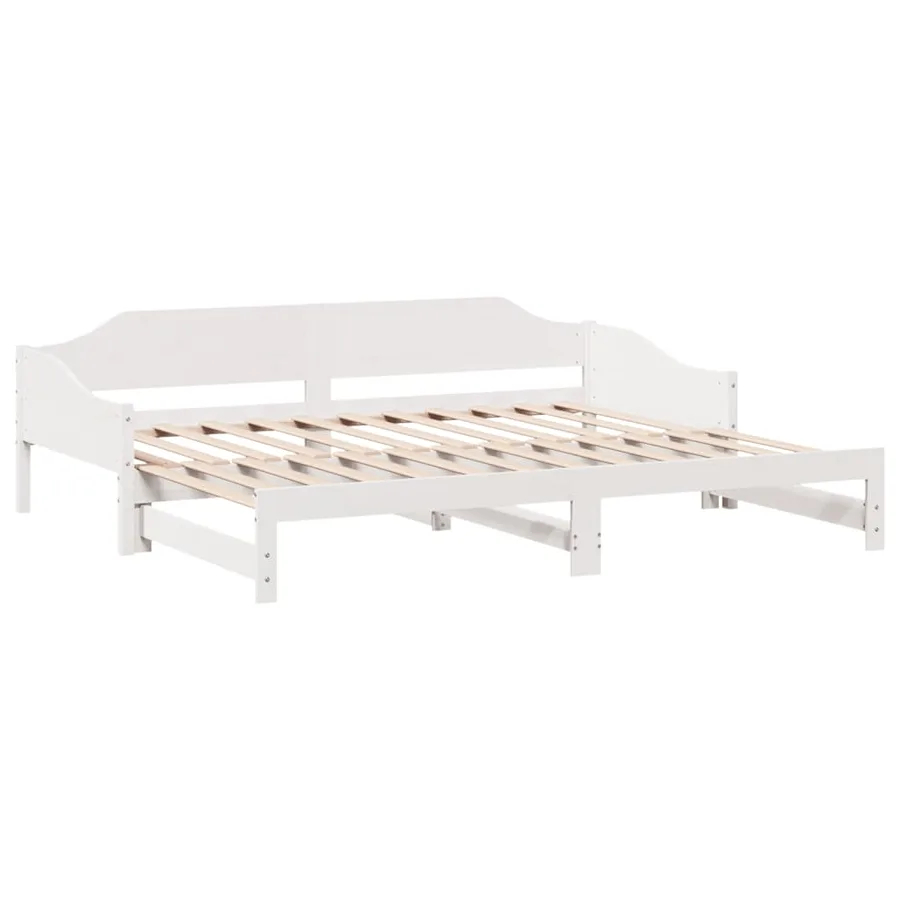 Lit de jour et lit gigogne sans matelas 90x200 cm bois massif - 7