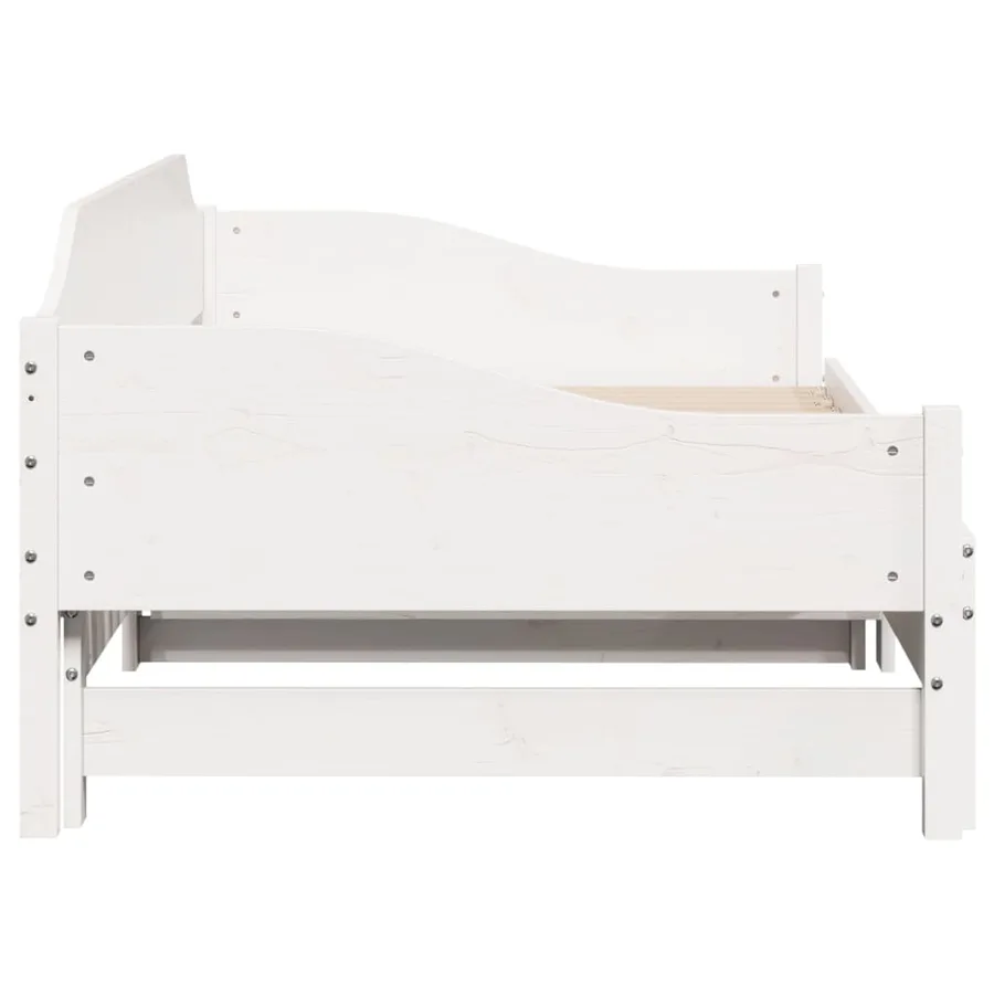 Lit de jour et lit gigogne sans matelas 90x200 cm bois massif - 8