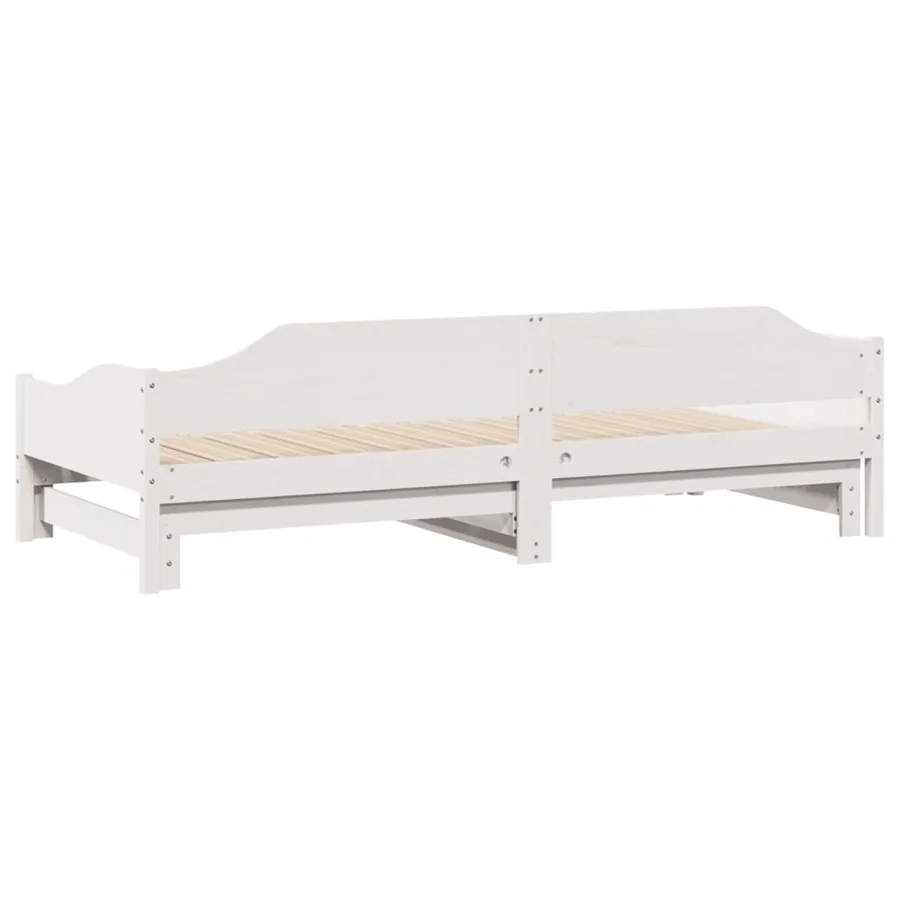 Lit de jour et lit gigogne sans matelas 90x200 cm bois massif - 9
