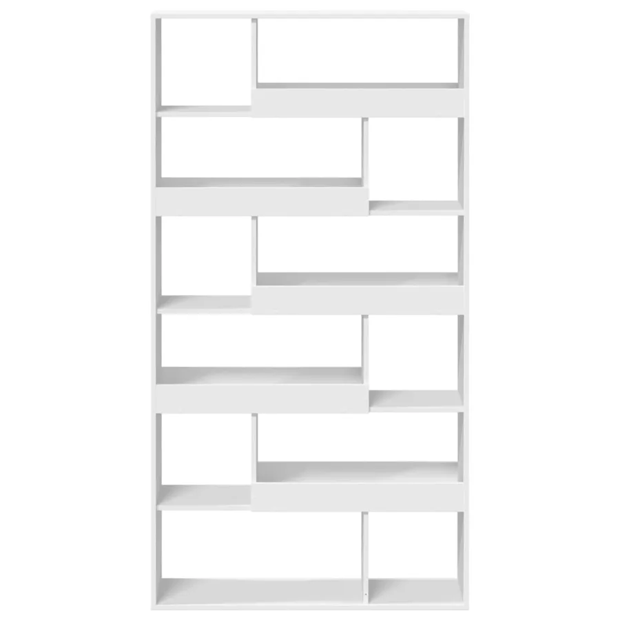 Cloison de séparation blanc 100x33x187,5 cm bois d'ingénierie - 4