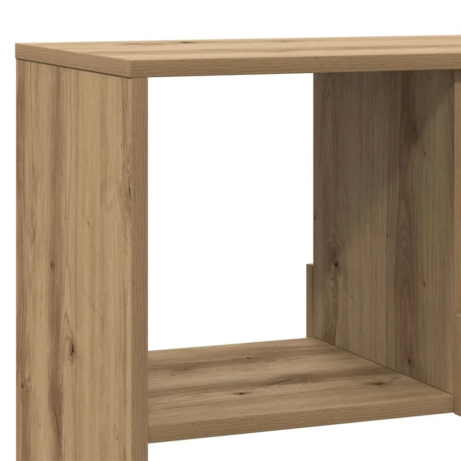 Bibliothèque chêne artisanal 100x33x187,5 cm bois d'ingénierie - 7