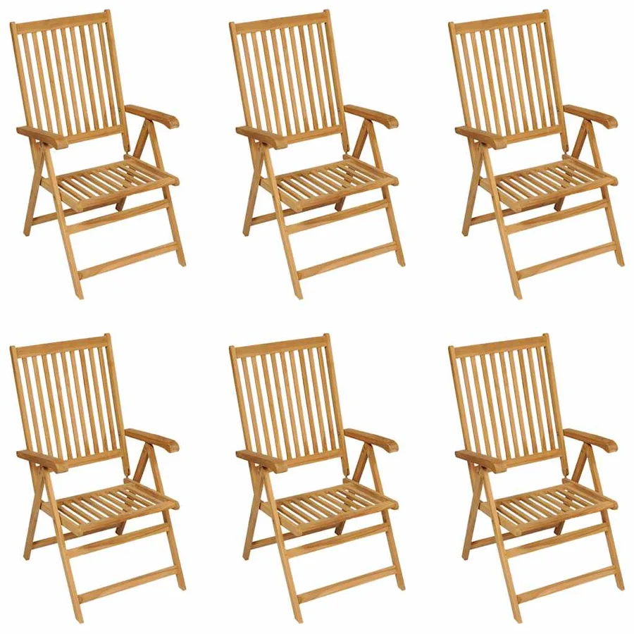 Ensemble à manger de jardin 7 pcs Bois de teck massif - 5