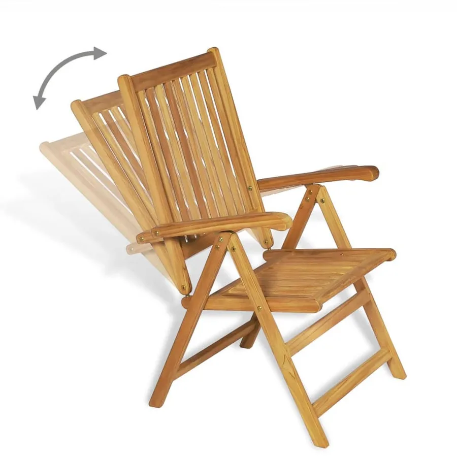 Ensemble à manger de jardin 7 pcs Bois de teck massif - 8