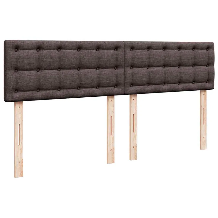Sommier à lattes de lit avec matelas Marron foncé 200x200 cm - 7