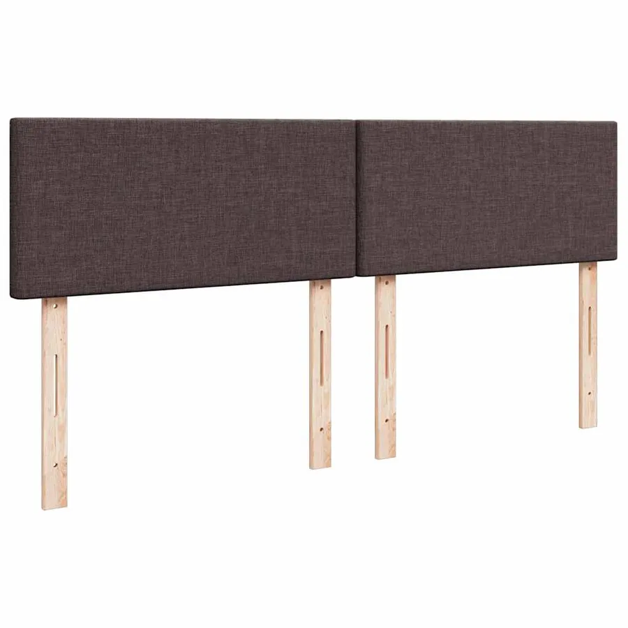 Sommier à lattes de lit avec matelas Marron foncé 200x200 cm - 7