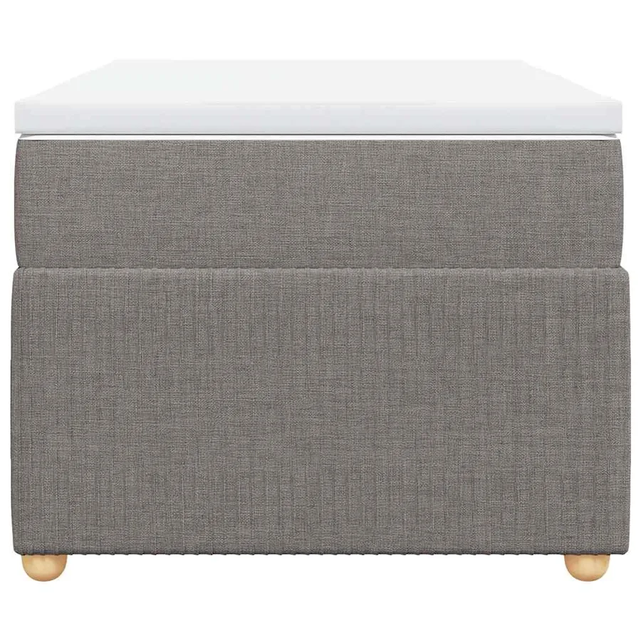 Sommier à lattes de lit avec matelas Taupe 80x200 cm Tissu - 4