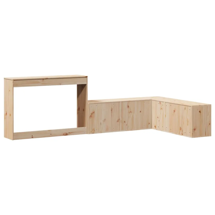 Table de chevet avec bureau 232 x 122 x 75 cm Bois de pin massif - 6