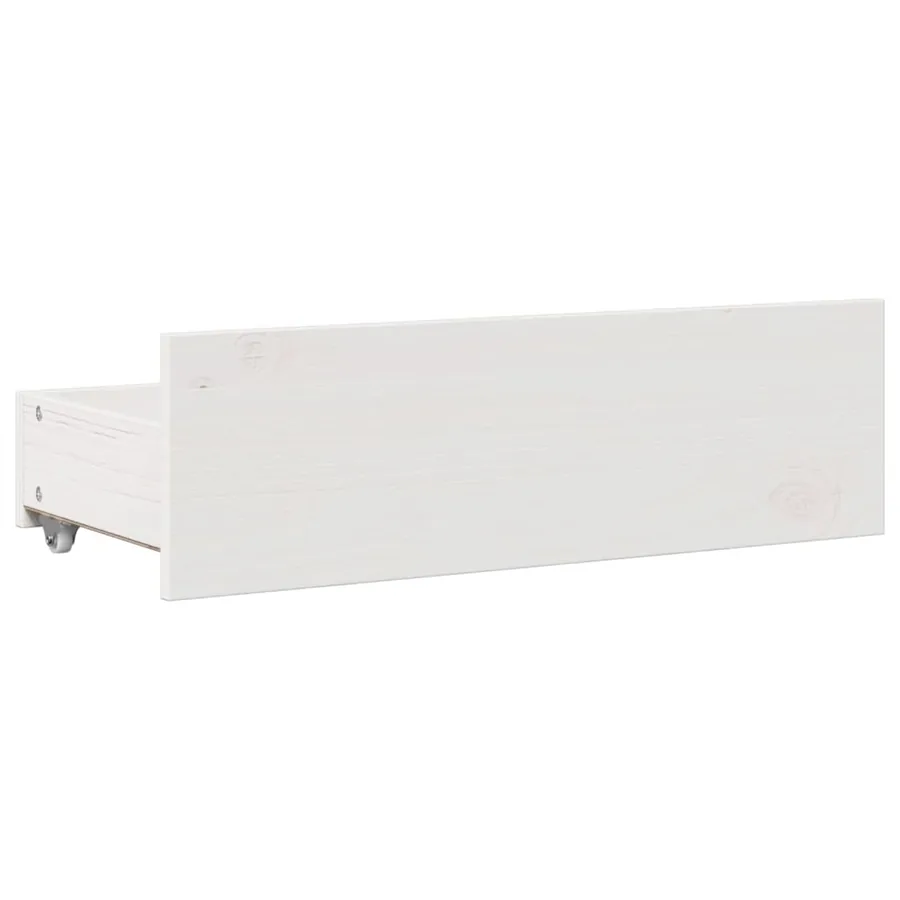 Cadre de lit sans matelas avec tiroirs 90x200 cm bois de pin - 8