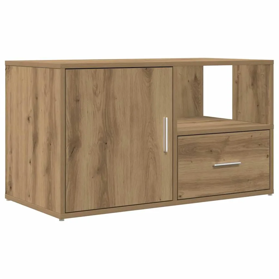 Armoire d'angle chêne artisanal 200x40x45 cm bois d'ingénierie - 6